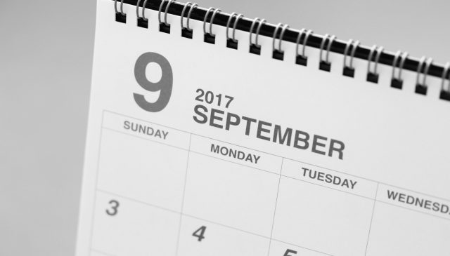 8月24日以降と9月の定休日と営業時間
